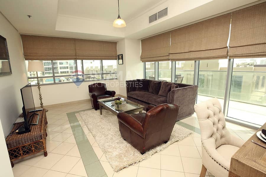 6 Golf Course View | Furnished 2 BR | Chiller Free