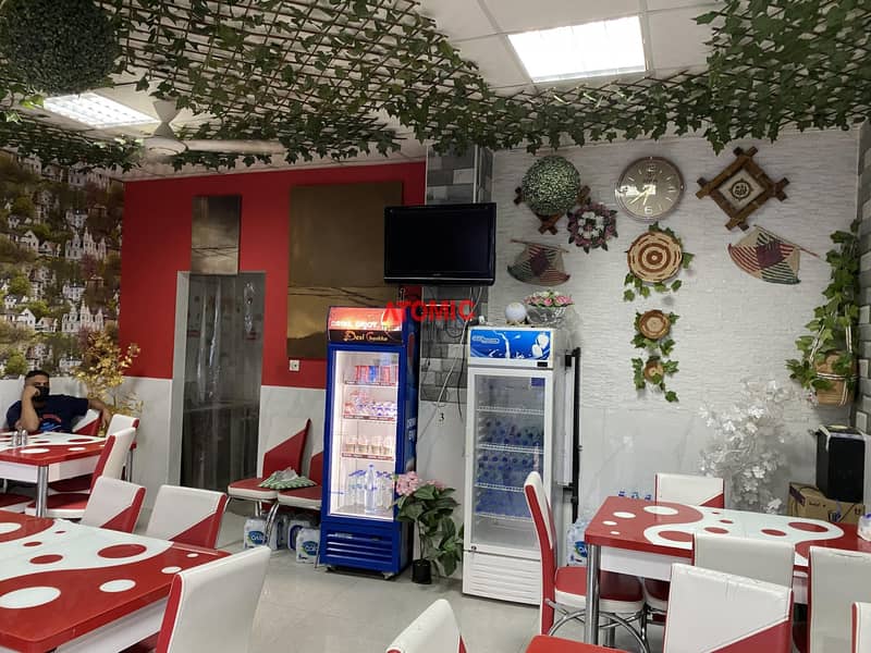 Hot deal for investment  running restaurant with decent furniture for sale