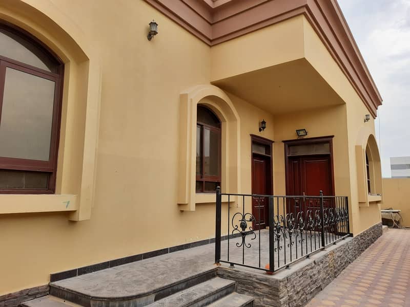 SEPARATE ENTRANCE MOLHAQ WITH FRONT YARD  3 BEDROOMS HALL AT MBZ CITY.