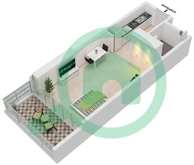 Artesia C - Studio Apartment Type L1 Floor plan