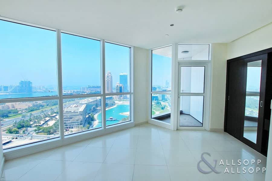 Sea and Palm View | 3 Beds | Unfurnished