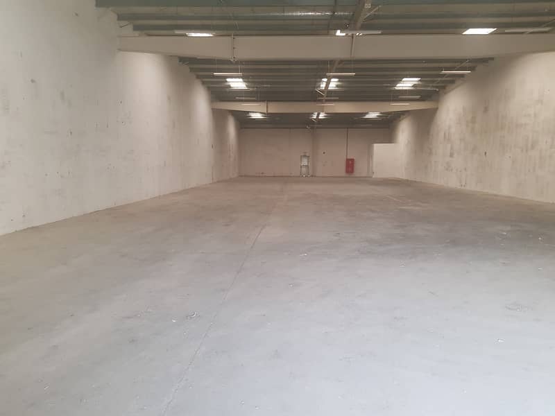 8300 Sqft Warehouse , 20 KV Electricity and Water in IND Area Ajman