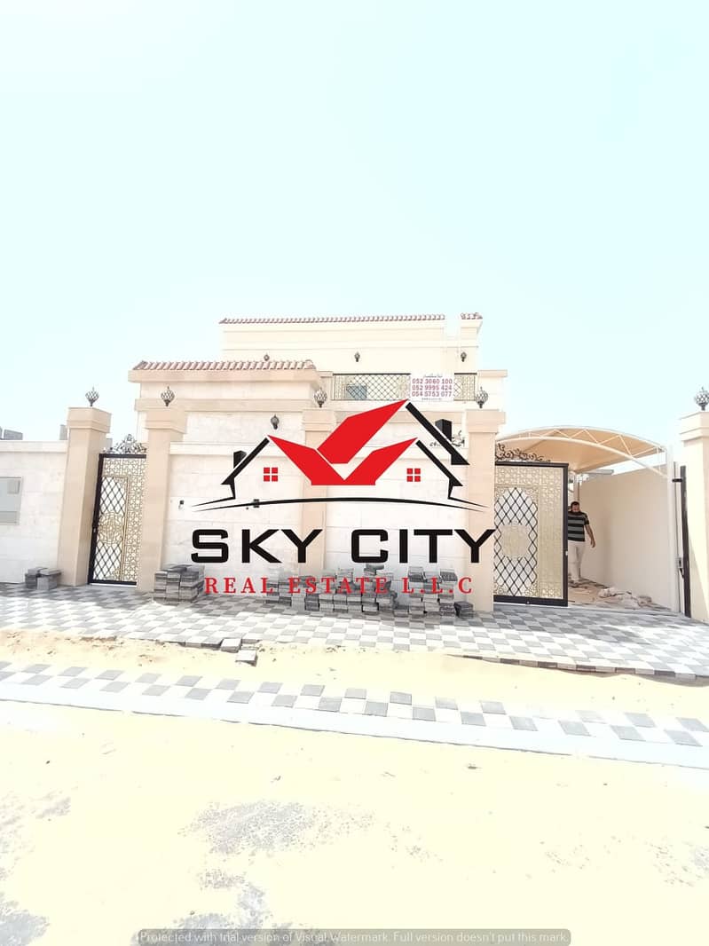 Owns Villa Al-Omralan Modern villa, European design The first inhabitant of the sidewalk Contact us now to inquire about villas, prices and financing methods Sky City is the largest real estate office in Ajman The best real estate agents