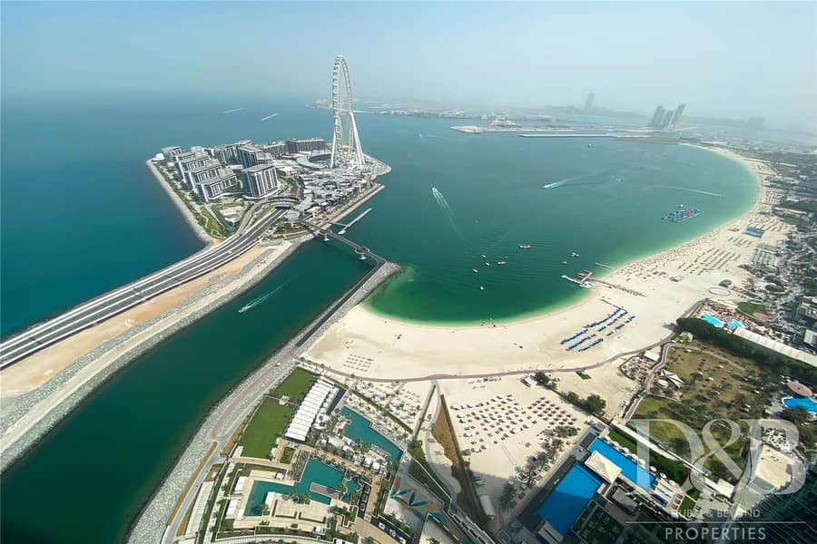 Full Dubai Eye and Sea View | Serviced | S2C