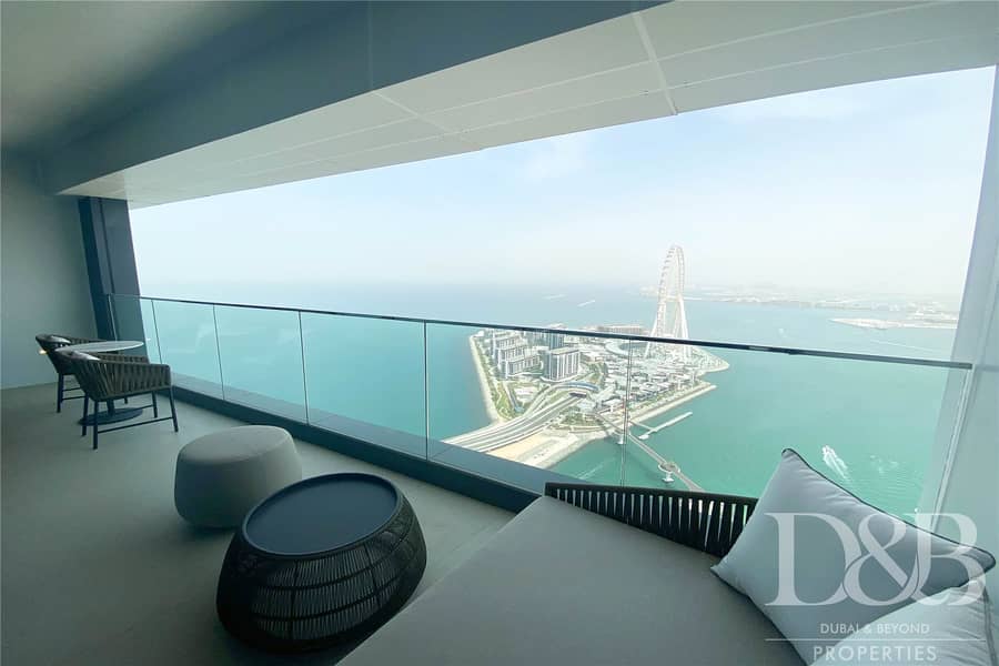 3 Full Dubai Eye and Sea View | Serviced | S2C