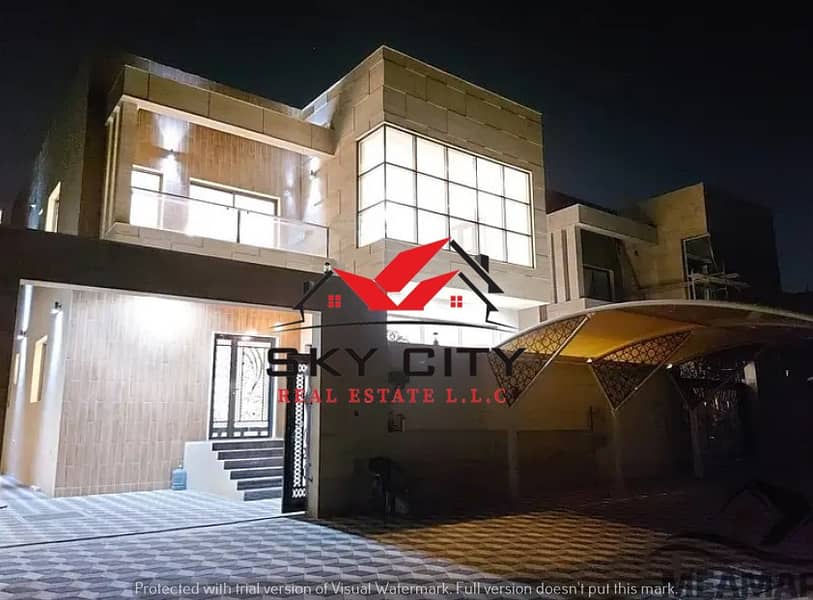 Owns Villa Al-Omralan Modern villa, European design The first inhabitant of the sidewalk Contact us now to inquire about villas, prices and financing methods Sky City is the largest real estate office in Ajman The best real estate agents