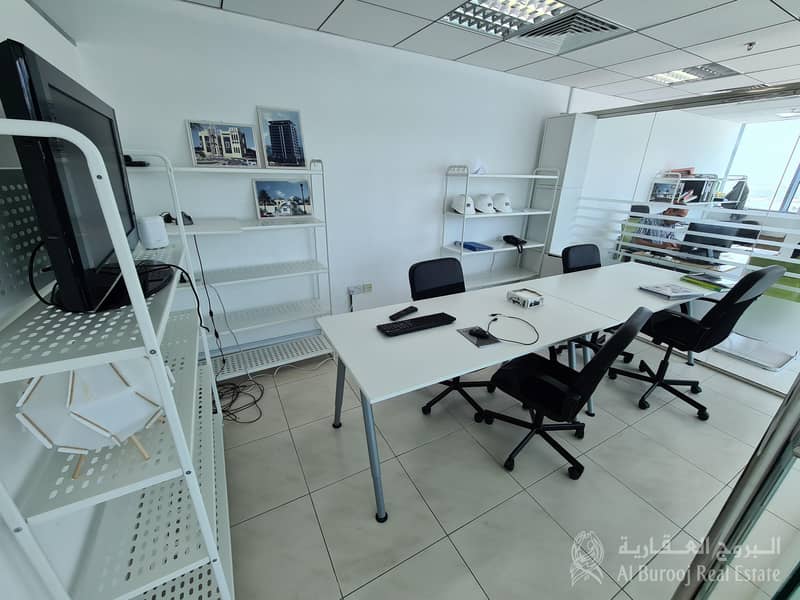 8 Partitions Office Rent | Business Twr | 2 parking's