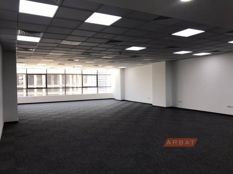 Office for rent | Spacious  | Carpeted Floors | Ready to use | Shekh Zayed road view