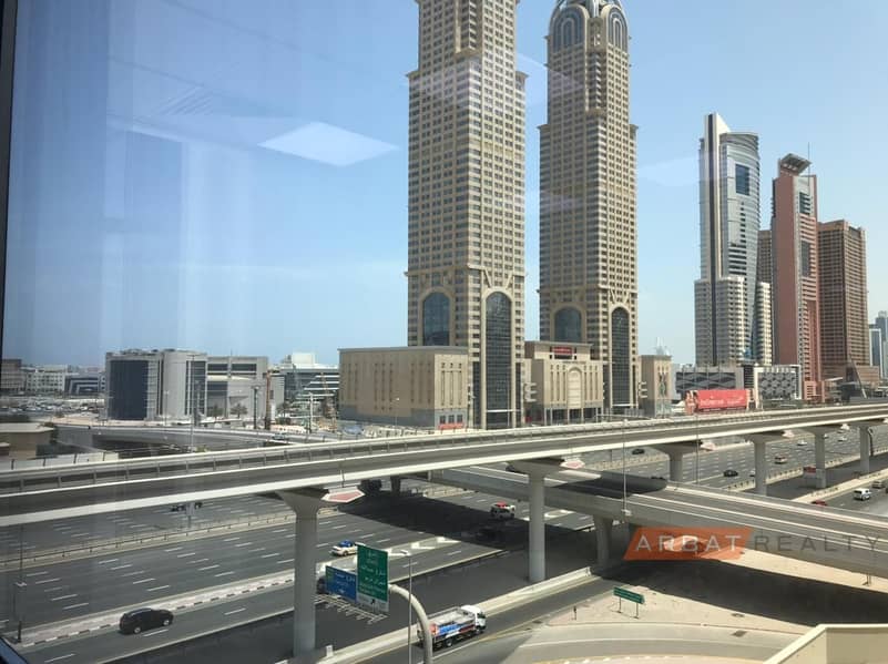 11 Office for rent | Spacious  | Carpeted Floors | Ready to use | Shekh Zayed road view