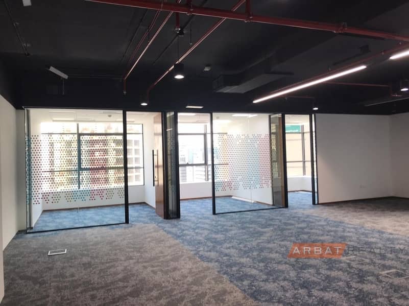 Office for rent | Spacious  | Carpeted Floors | Ready to use | Shekh Zayed road view