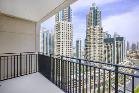 Burj and Fountain view|2 Bed plus Study|Mid level