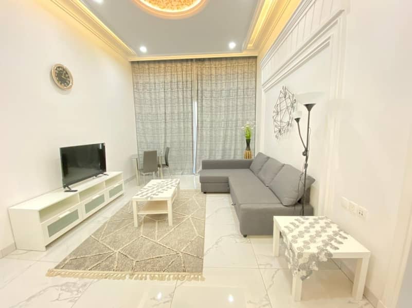 Luxury Furnished 1BR with Chiller Free in Vincitore Boulevard