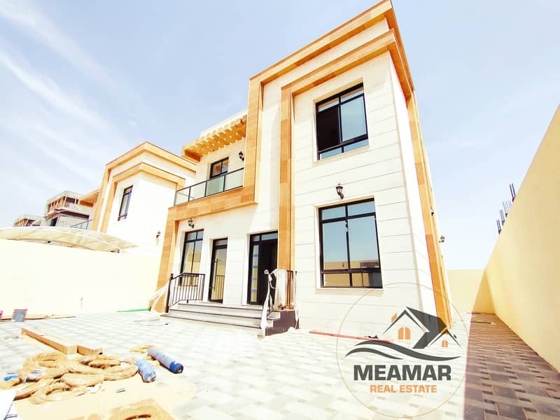 Without a down payment, buy a new villa in Ajman, freehold for all nationalities, excellent location and finishing on the highway directly to Sheikh Street. Mohamed Bin Zayed Street, freehold ownership of all nationalities, the best finishes and internati