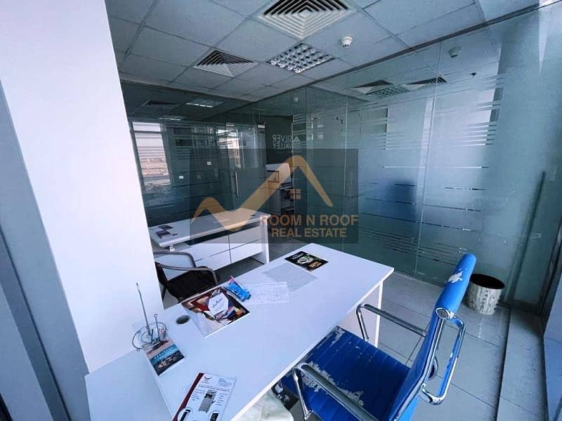 61 |  Furnished Office| Lake View| Glass Partitions |The Metropolis Tower| Business Bay