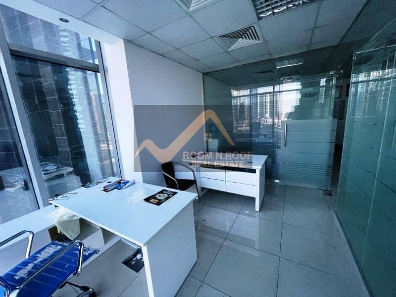 70 |  Furnished Office| Lake View| Glass Partitions |The Metropolis Tower| Business Bay