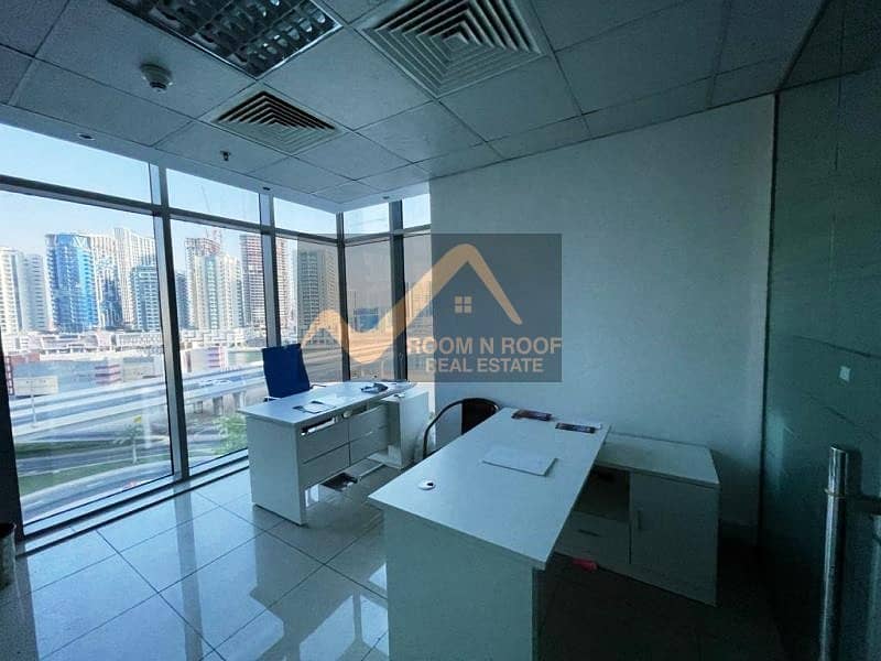75 |  Furnished Office| Lake View| Glass Partitions |The Metropolis Tower| Business Bay