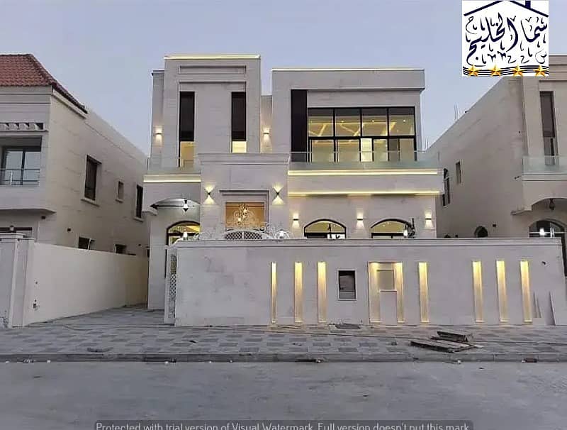 For sale a ground floor villa with high quality finishes, decorations and raw materials from the best villas in Ajman directly on Al-Jar Street