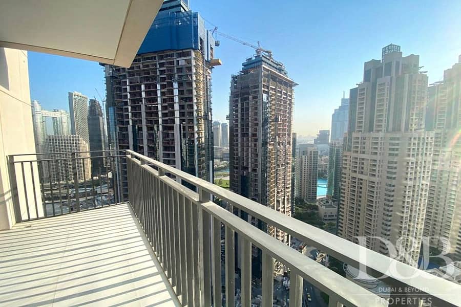 4 Burj Khalifa View | Balcony | Bright 3BR