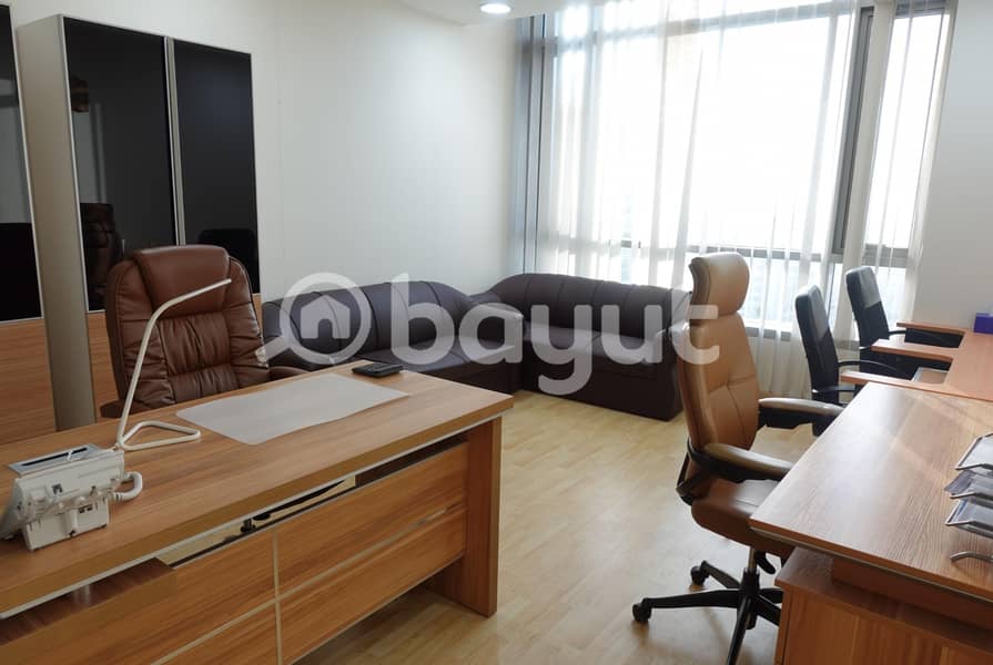 EXECUTIVE OFFICE WITH EJARI | FULLY FURNISHED | NEAR AL FAHIDI METRO | 0% COMMISSION | FREE PARKING