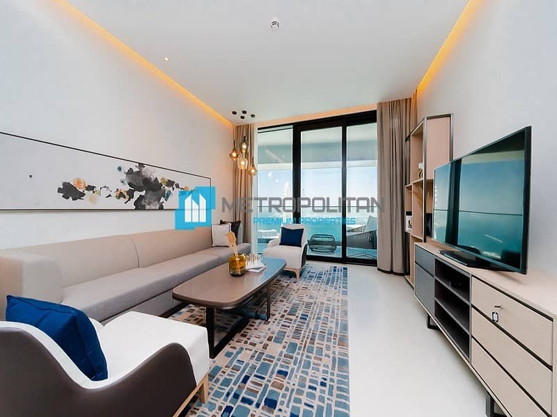 13 Furnished serviced Apt|High Floor|Full Sea view