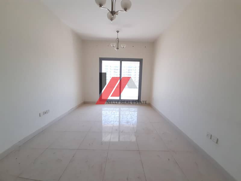 6 1 Month free Spacious 1 BHK With 2 Baths Master Bedroom Gym Pool Parking Only for 34k 4/6 chqs