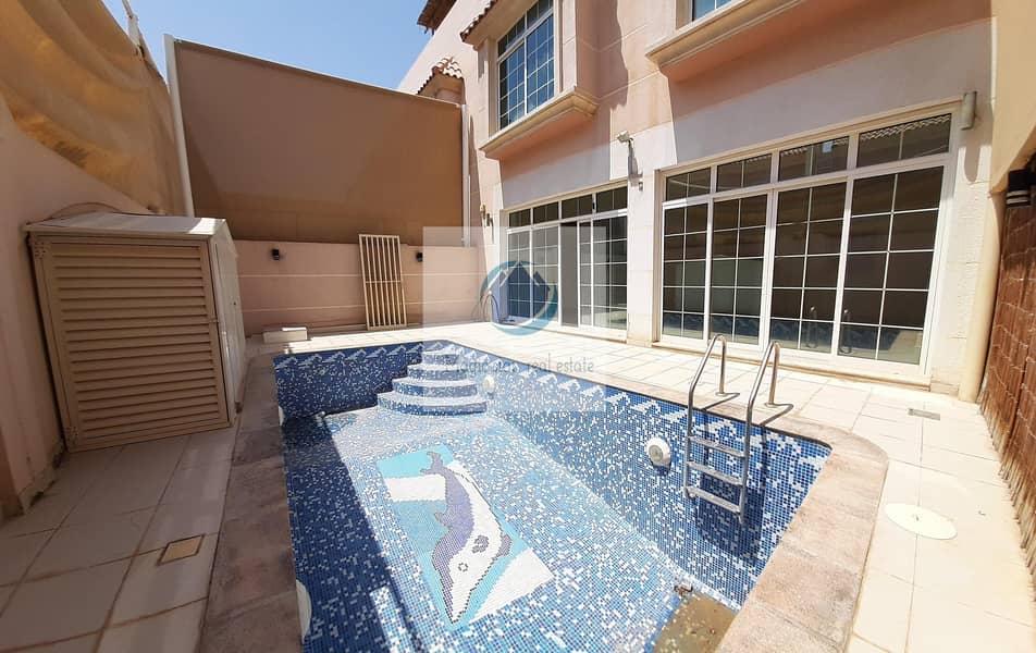2 Private Entrance 5 Bed Villa With Pool In Khalifa City A