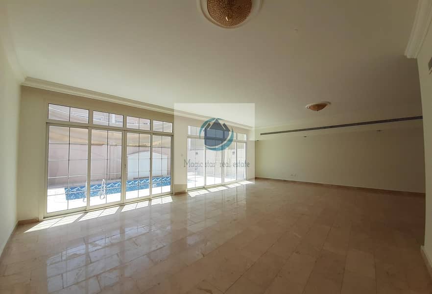 6 Private Entrance 5 Bed Villa With Pool In Khalifa City A