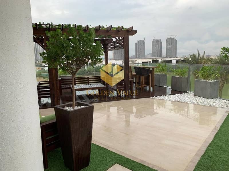 5 All season used terrace apartment with golf view