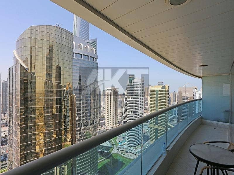 1.250 M  / Large 2 BR / High Floor  / Lake and Community View / Concorde Tower /  JLTower in Jumeirah Lake Tower * JLT
