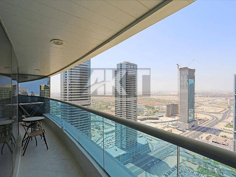 2 1.250 M  / Large 2 BR / High Floor  / Lake and Community View / Concorde Tower /  JLTower in Jumeirah Lake Tower * JLT