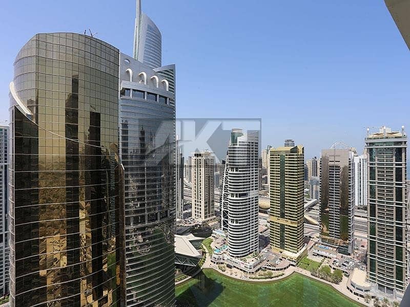 7 1.250 M  / Large 2 BR / High Floor  / Lake and Community View / Concorde Tower /  JLTower in Jumeirah Lake Tower * JLT
