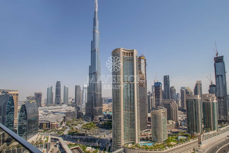 Exclusive! Full Burj View | Furnished 2BR | Rented