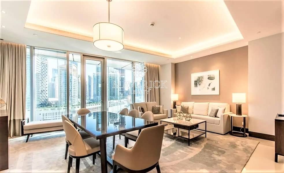 5 Exclusive! Full Burj View | Furnished 2BR | Rented