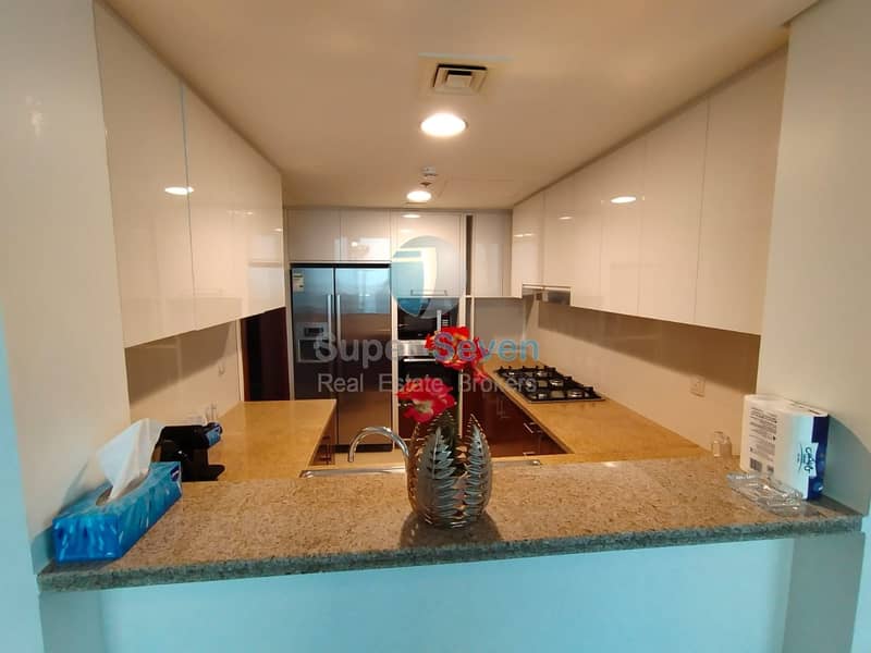 9 SERVICE 3 BED FURNISH|6 MONTH RENT WITH ALL BILLS|BURJ FACING