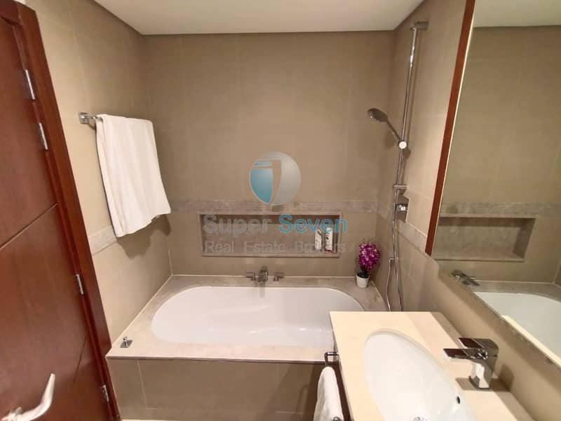 11 SERVICE 3 BED FURNISH|6 MONTH RENT WITH ALL BILLS|BURJ FACING