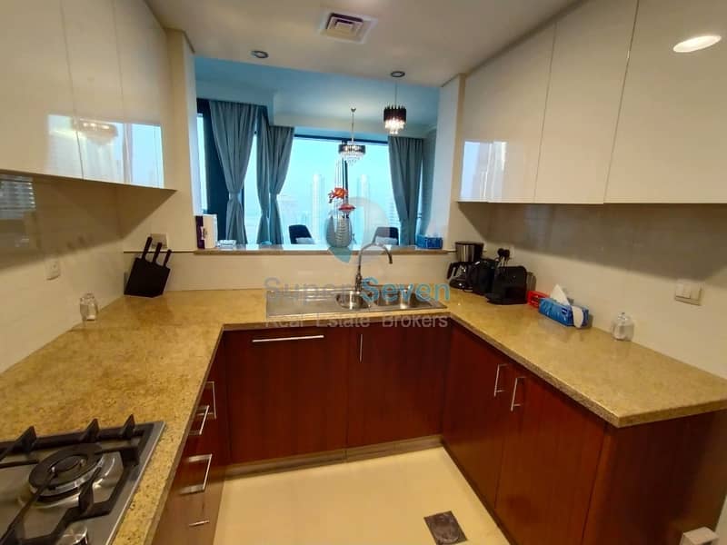 13 SERVICE 3 BED FURNISH|6 MONTH RENT WITH ALL BILLS|BURJ FACING