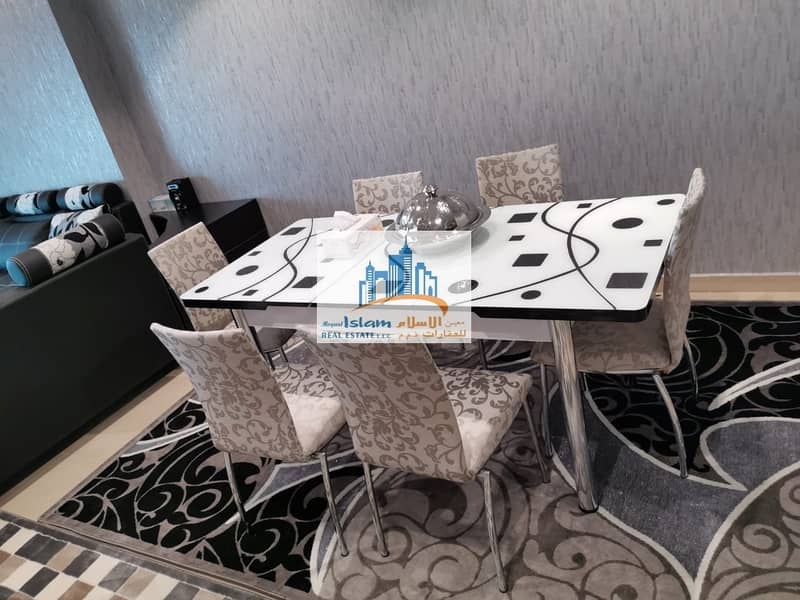 5 Furnished Luxury 3 bedroom Hall apartment in conquer tower for  monthly rent (free fewa and internet