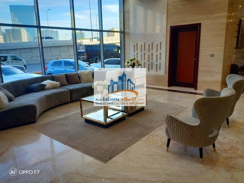 6 Furnished Luxury 3 bedroom Hall apartment in conquer tower for  monthly rent (free fewa and internet