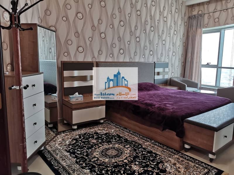 8 Furnished Luxury 3 bedroom Hall apartment in conquer tower for  monthly rent (free fewa and internet