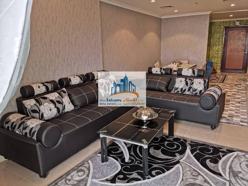 10 Furnished Luxury 3 bedroom Hall apartment in conquer tower for  monthly rent (free fewa and internet