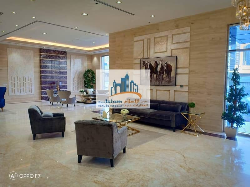 11 Furnished Luxury 3 bedroom Hall apartment in conquer tower for  monthly rent (free fewa and internet