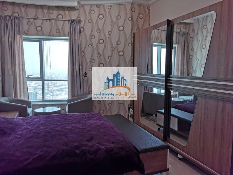 19 Furnished Luxury 3 bedroom Hall apartment in conquer tower for  monthly rent (free fewa and internet