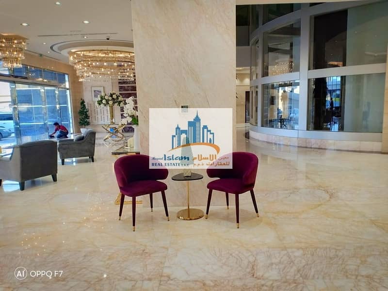 21 Furnished Luxury 3 bedroom Hall apartment in conquer tower for  monthly rent (free fewa and internet