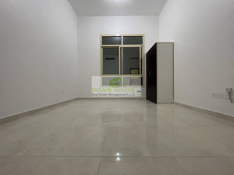 2 H: Brand new studio flat for rent in Khalifa city A