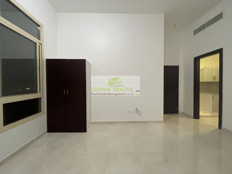 4 H: Brand new studio flat for rent in Khalifa city A