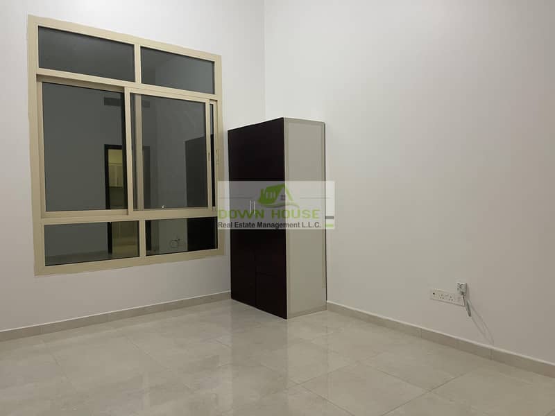 11 H: Brand new studio flat for rent in Khalifa city A