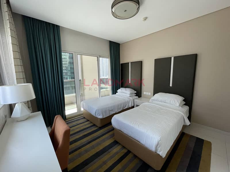 9 Luxury 3BR+Maid | Balcony | Fully Furnished | Top facilities | Canal and Burj Khalifa View