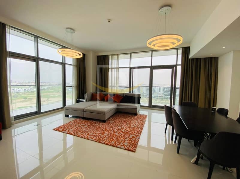 2 Full Golf Course View | Fully Furnished | Damac Hills | VIP
