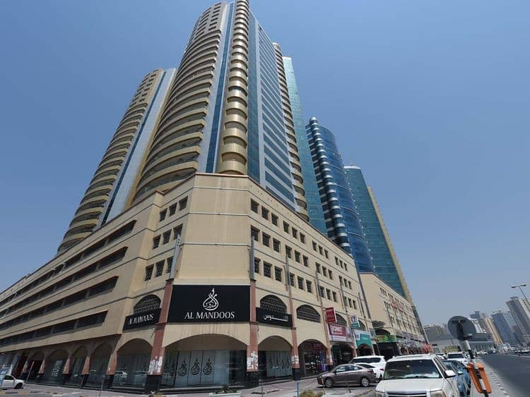 位于阿治曼市中心，地平线大厦 2 卧室的公寓 340000 AED - 5163286