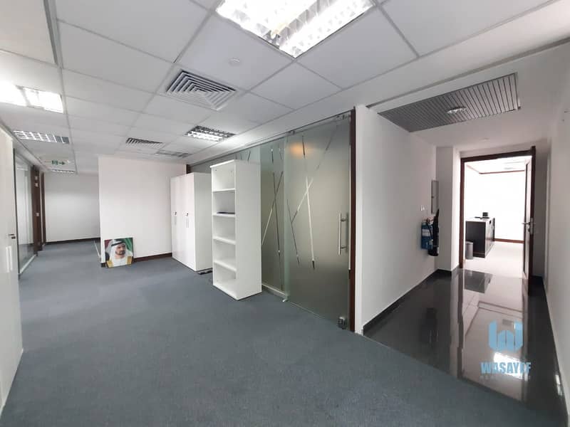 2 FULLY FURNISHED OFFICE ON SHEIKH ZAYED ROAD WITH ROAD VIEW. .